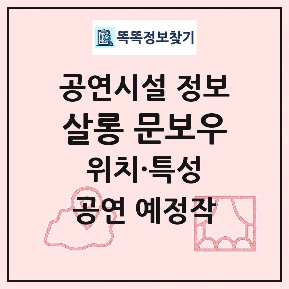 살롱 문보우 최신 공연시설 정보