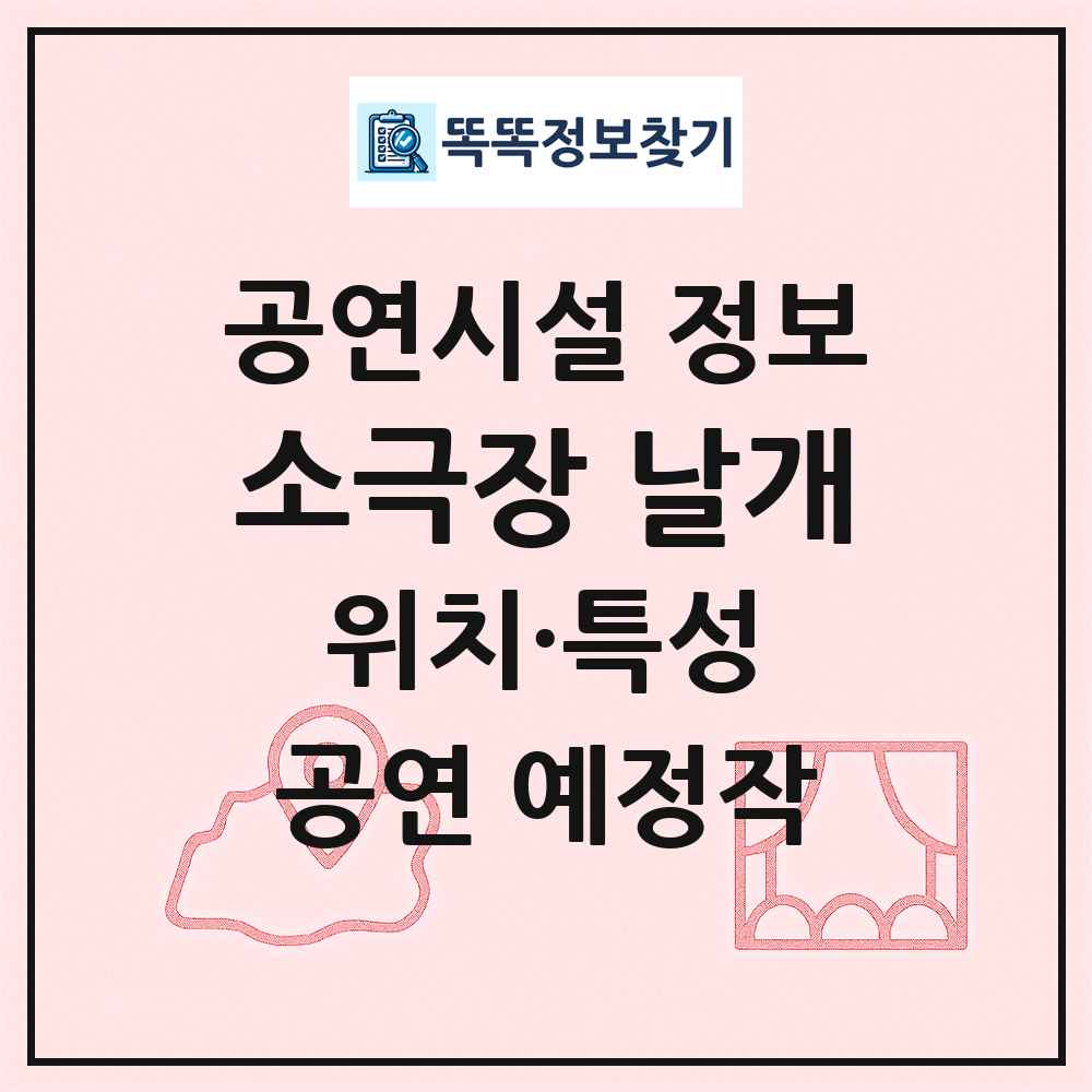 소극장 날개 최신 공연시설 정보