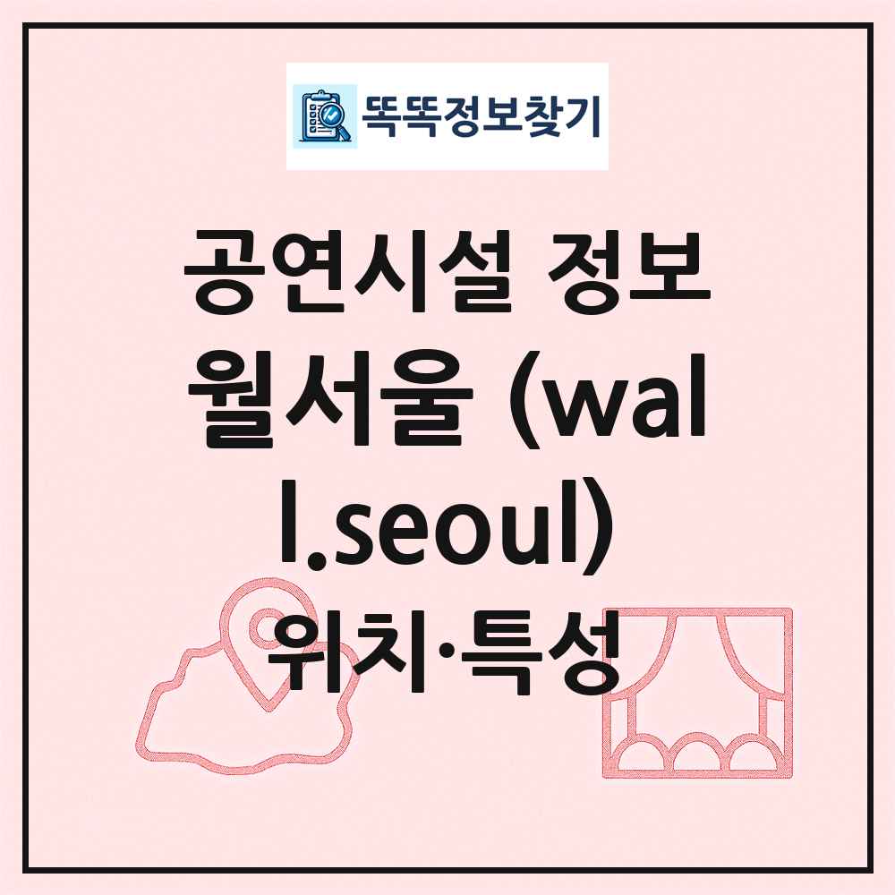 월서울 (wall.seoul) 최신 공연시설 정보