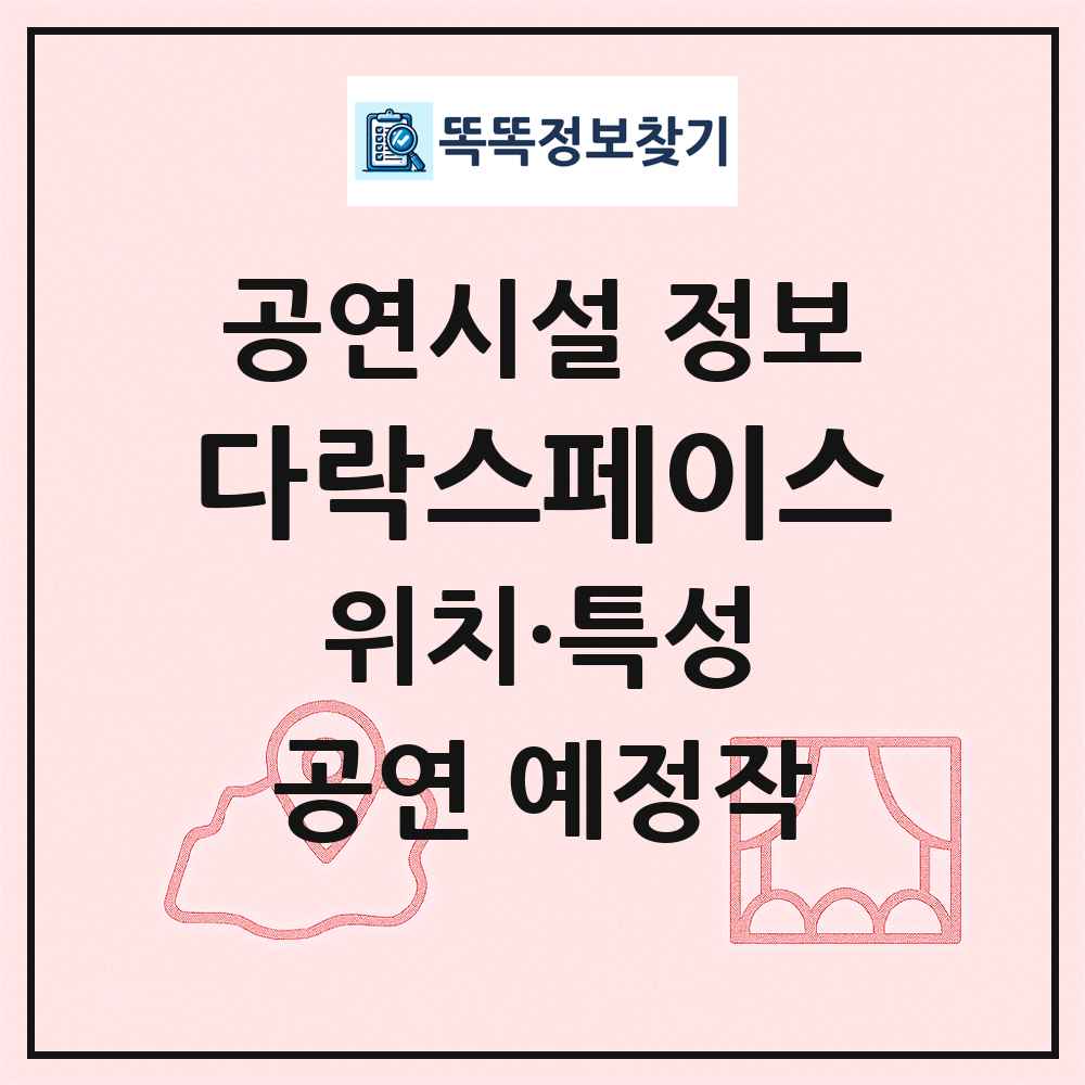 다락스페이스 최신 공연시설 정보