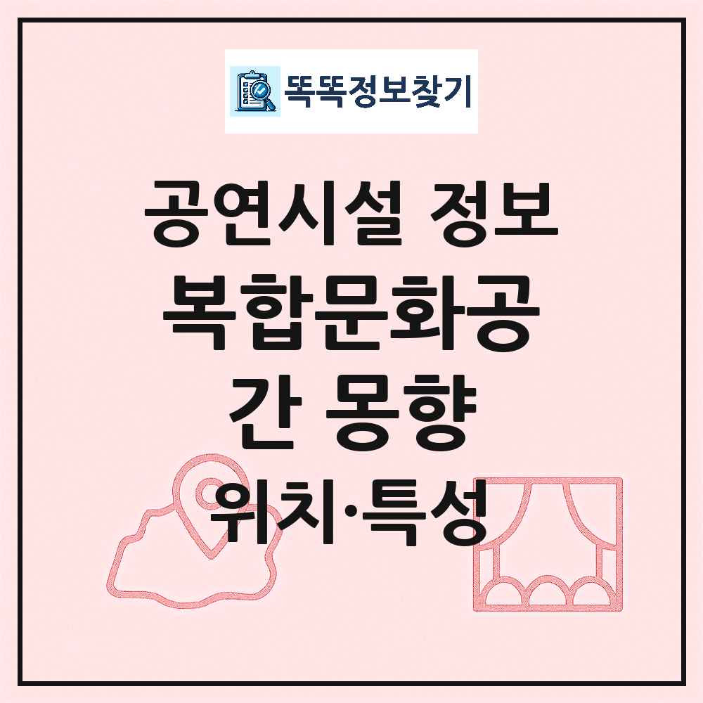 서울 서대문구 복합문화공간 몽향 민간 대학로 외 공연시설 위치 및 정보