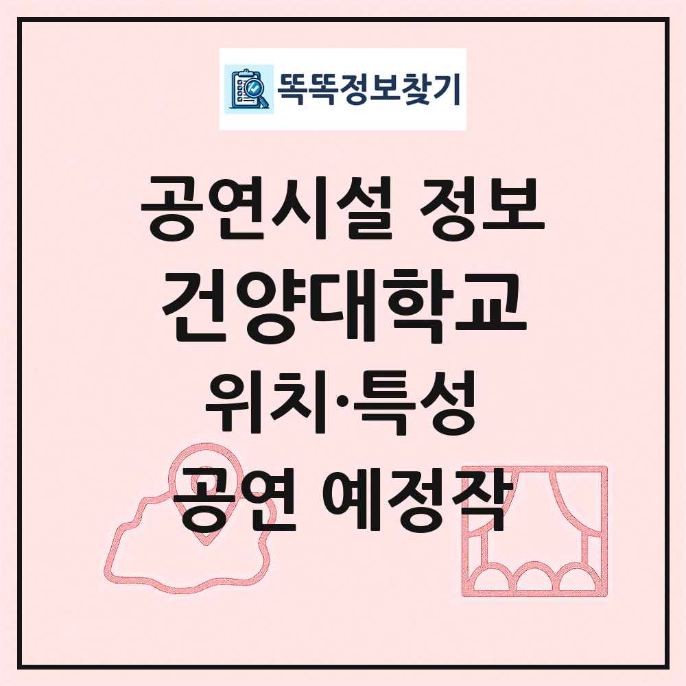 건양대학교 최신 공연시설 정보