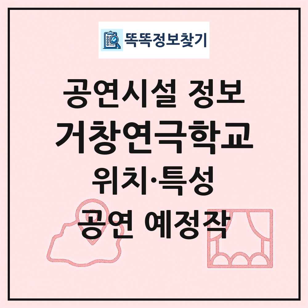 거창연극학교 최신 공연시설 정보