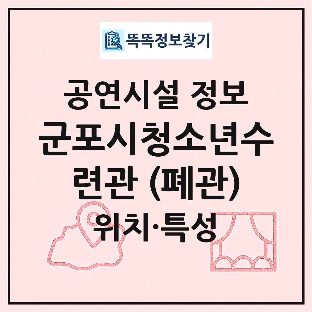 군포시청소년수련관 (폐관) 최신 공연시설 정보