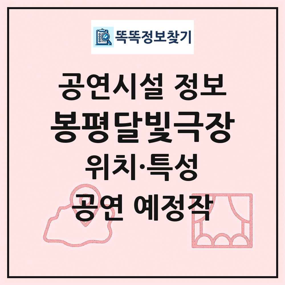 봉평달빛극장 최신 공연시설 정보