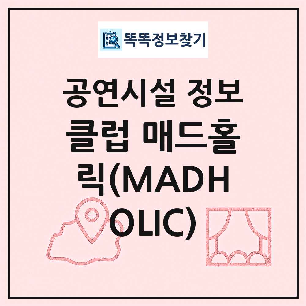 클럽 매드홀릭(MADHOLIC) 최신 공연시설 정보