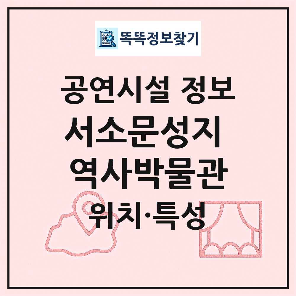 서소문성지 역사박물관 최신 공연시설 정보