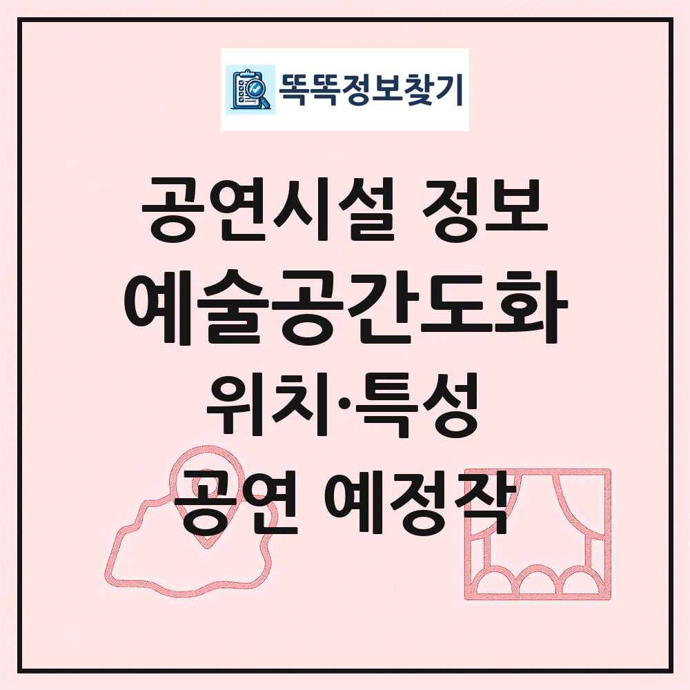 예술공간도화 최신 공연시설 정보