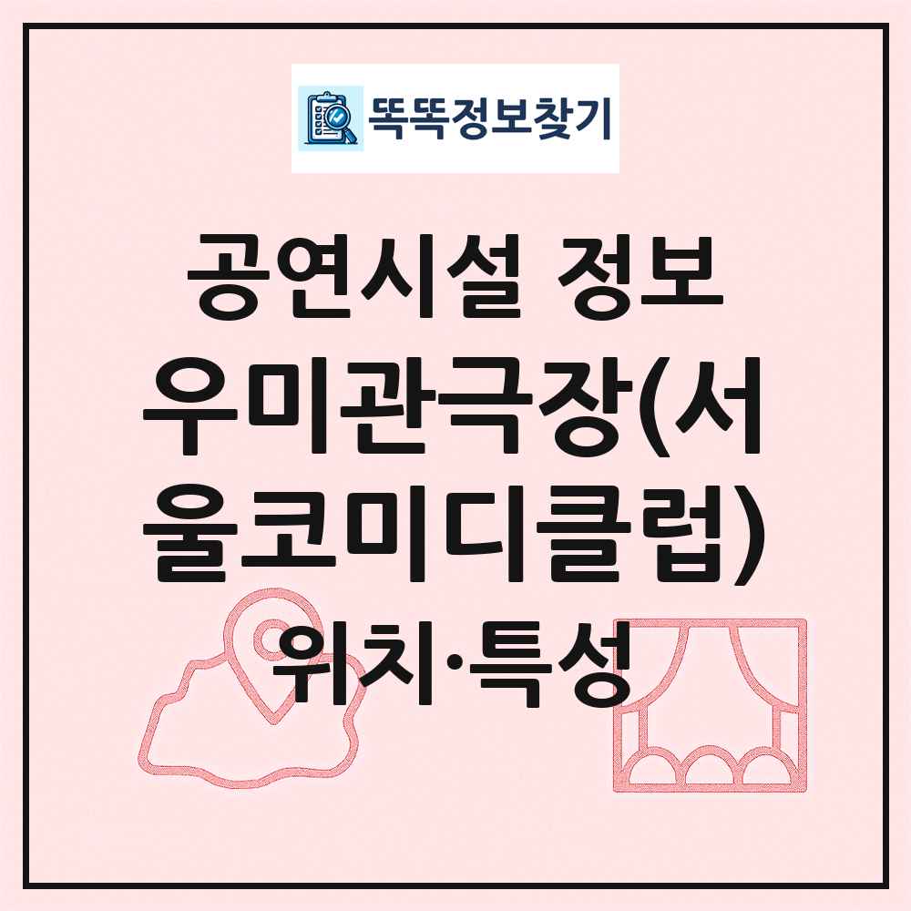 우미관극장(서울코미디클럽) 최신 공연시설 정보