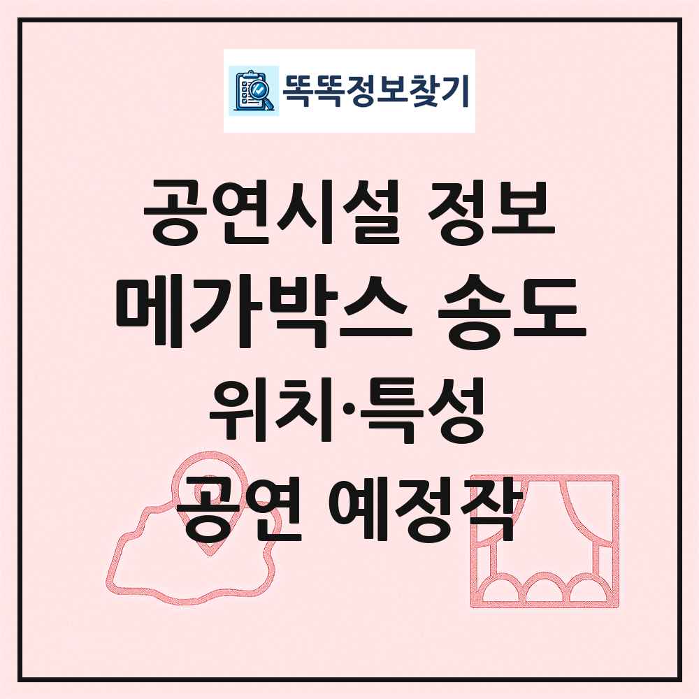 메가박스 송도 최신 공연시설 정보