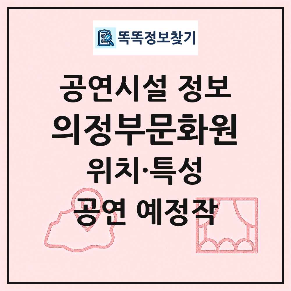 의정부문화원 최신 공연시설 정보