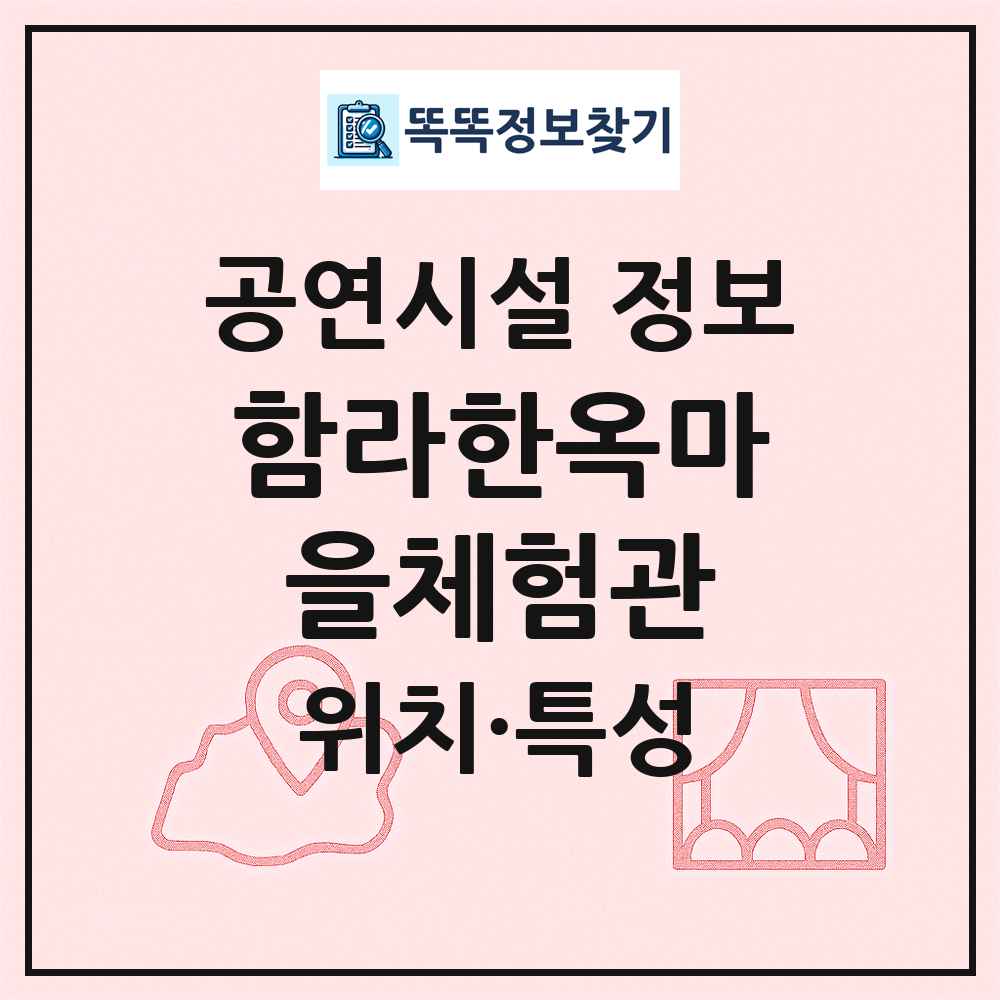함라한옥마을체험관 최신 공연시설 정보