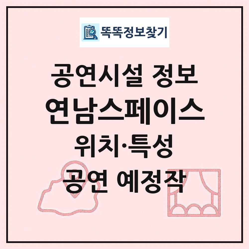 연남스페이스 최신 공연시설 정보