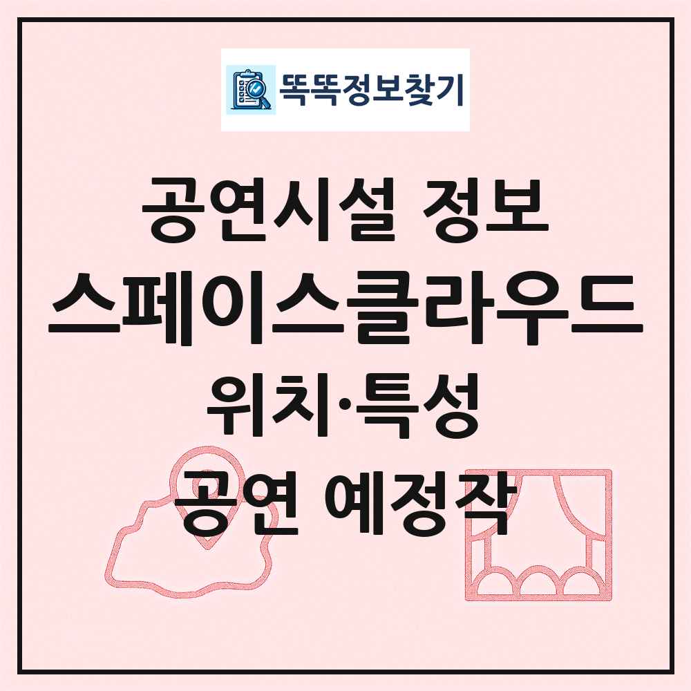 스페이스클라우드 최신 공연시설 정보