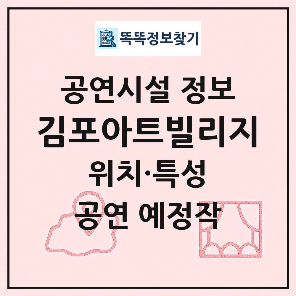 김포아트빌리지 최신 공연시설 정보