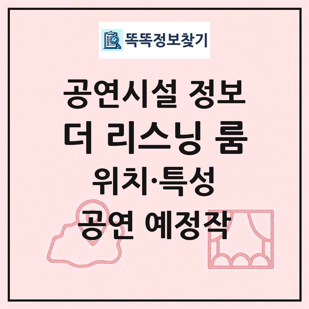 더 리스닝 룸 최신 공연시설 정보