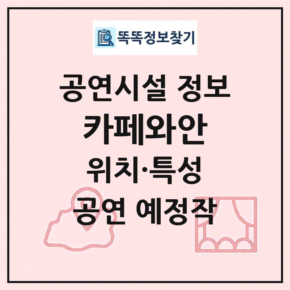 카페와안 최신 공연시설 정보