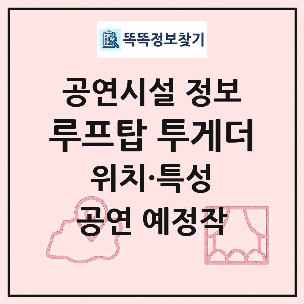 루프탑 투게더 최신 공연시설 정보