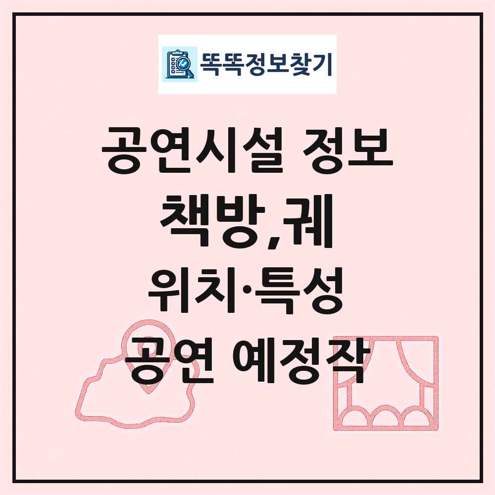 책방,궤 최신 공연시설 정보