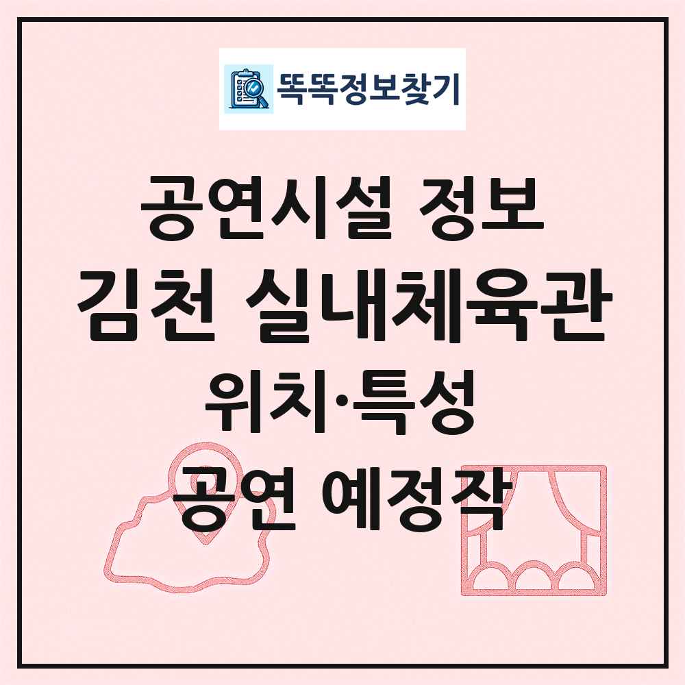 김천 실내체육관 최신 공연시설 정보