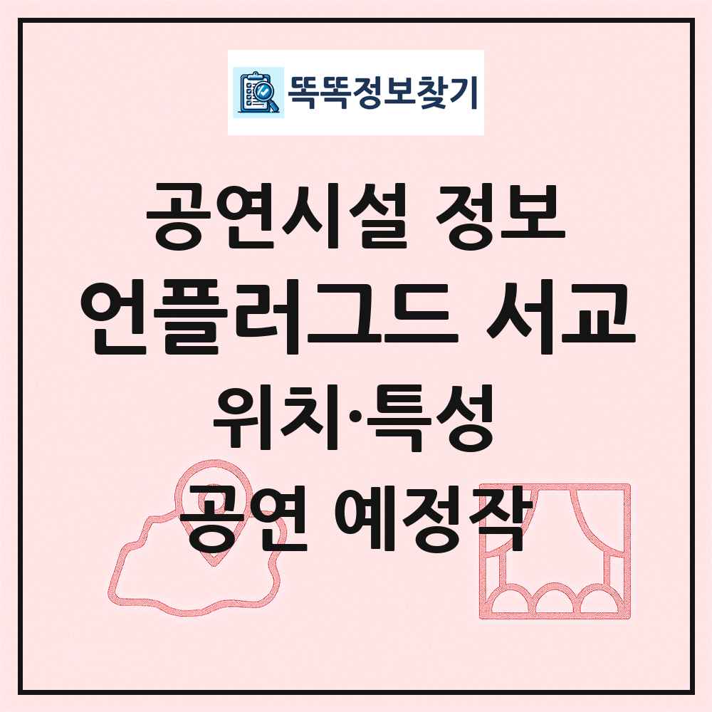 언플러그드 서교 최신 공연시설 정보