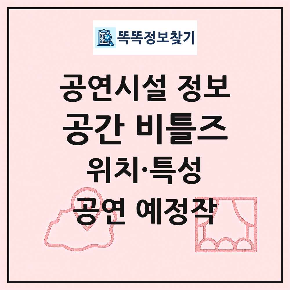 공간 비틀즈 최신 공연시설 정보