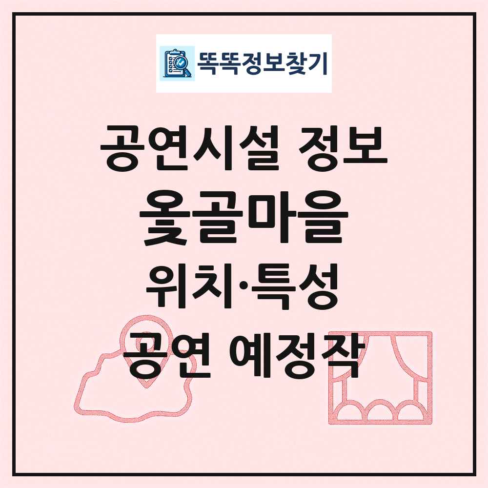 옻골마을 최신 공연시설 정보