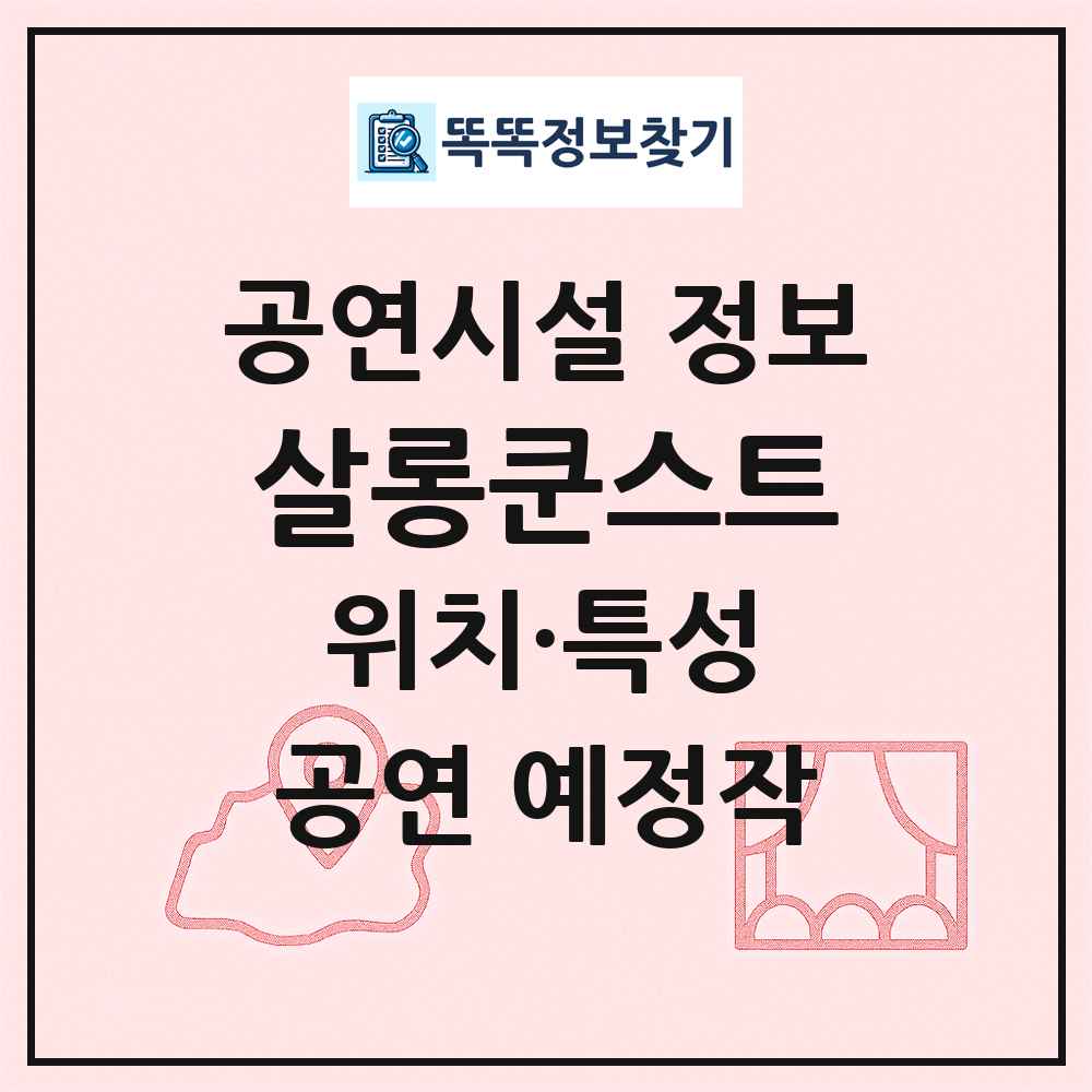 살롱쿤스트 최신 공연시설 정보