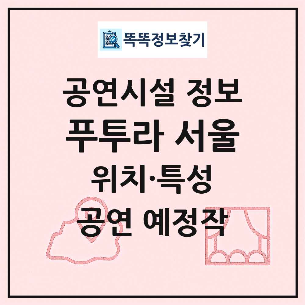 푸투라 서울 최신 공연시설 정보