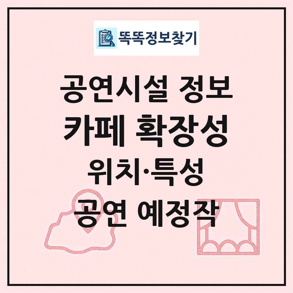 카페 확장성 최신 공연시설 정보