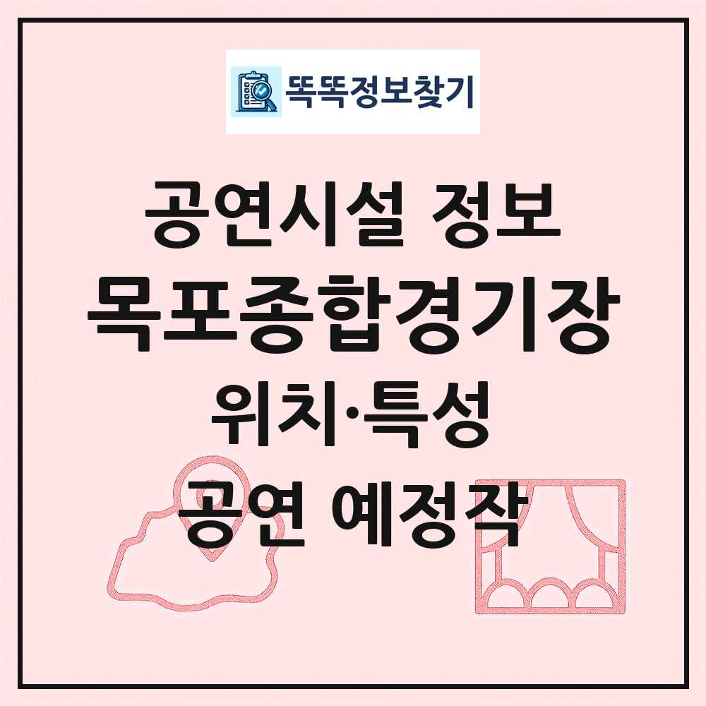 목포종합경기장 최신 공연시설 정보