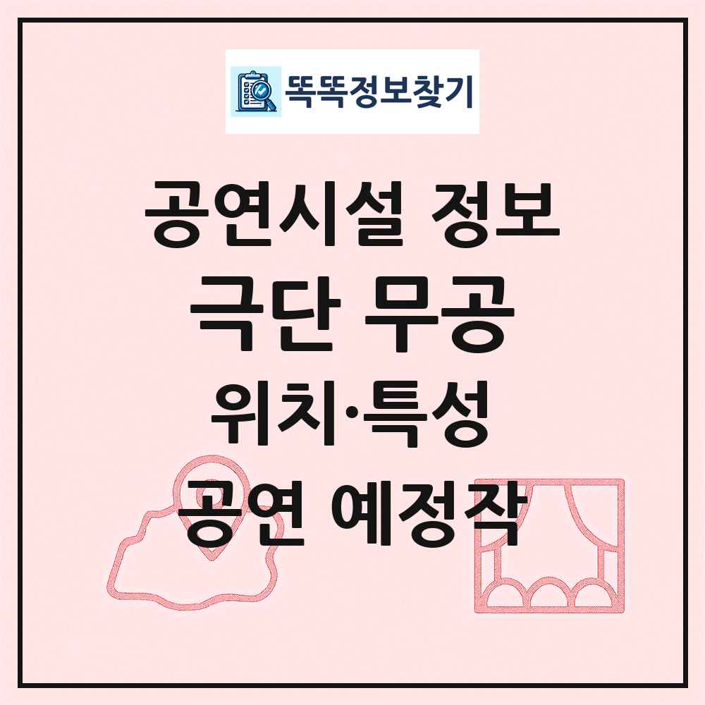 극단 무공 최신 공연시설 정보