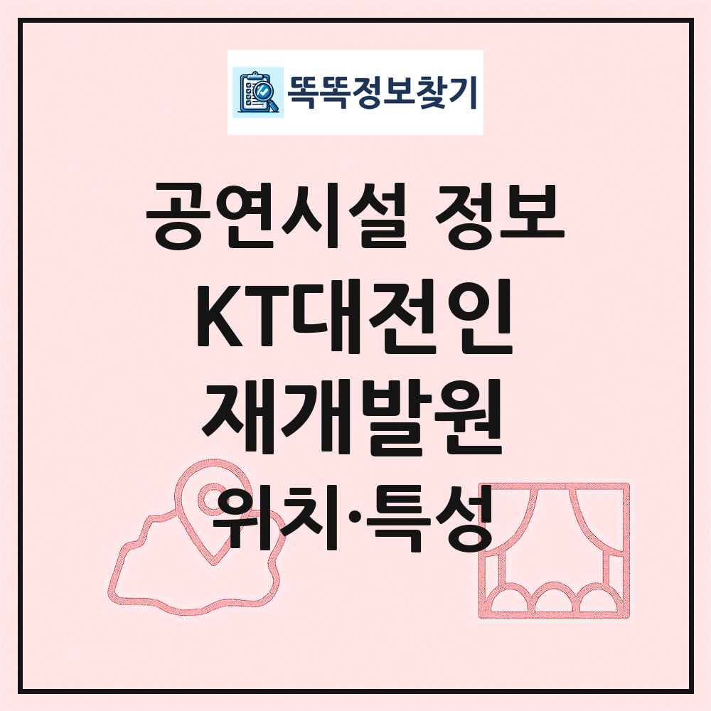 KT대전인재개발원 최신 공연시설 정보