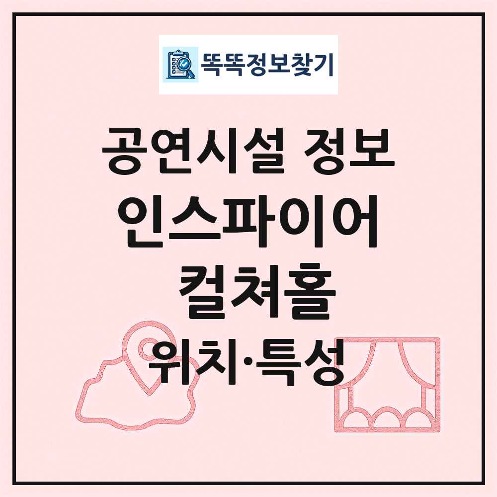 인스파이어 컬쳐홀 최신 공연시설 정보