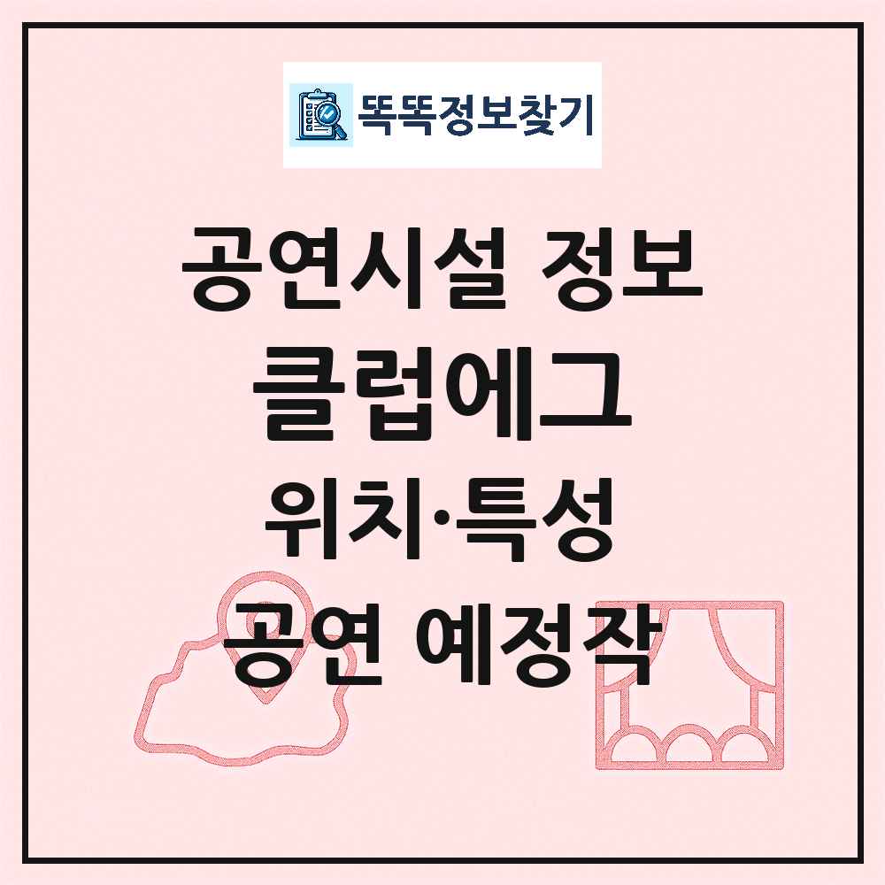 대구 중구 클럽에그 민간 대학로 외 공연시설 위치 및 정보