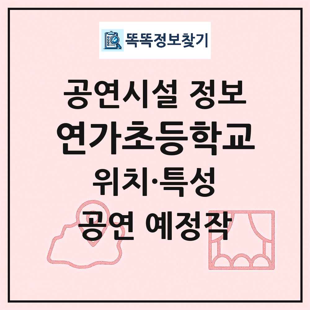 서울 서대문구 연가초등학교 민간 대학로 외 공연시설 위치 및 정보