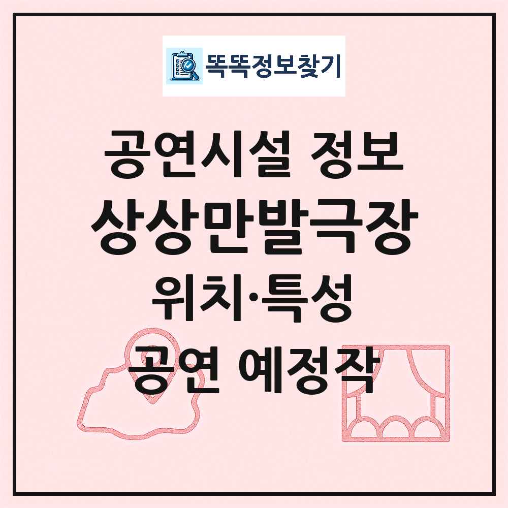 서울 성북구 상상만발극장 민간 대학로 외 공연시설 위치 및 정보