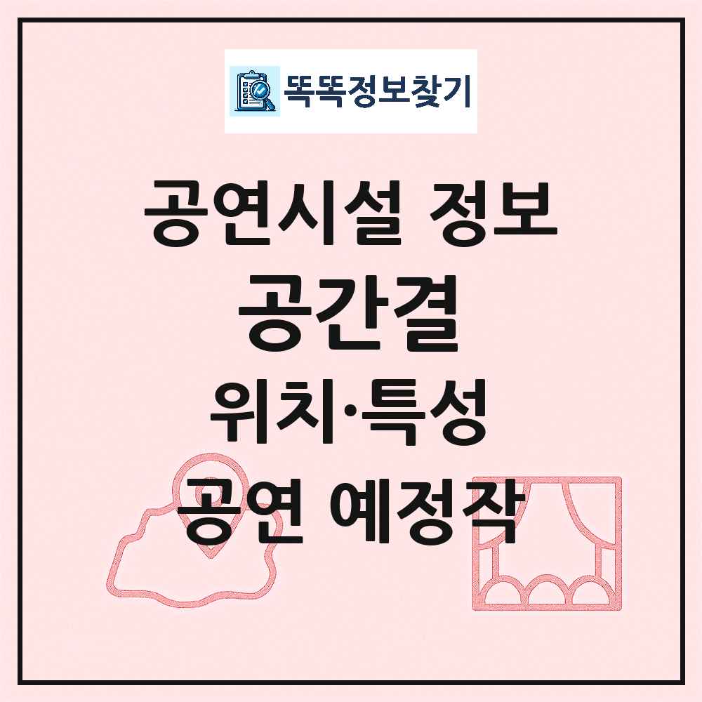 부산 수영구 공간결 민간 대학로 외 공연시설 위치 및 정보
