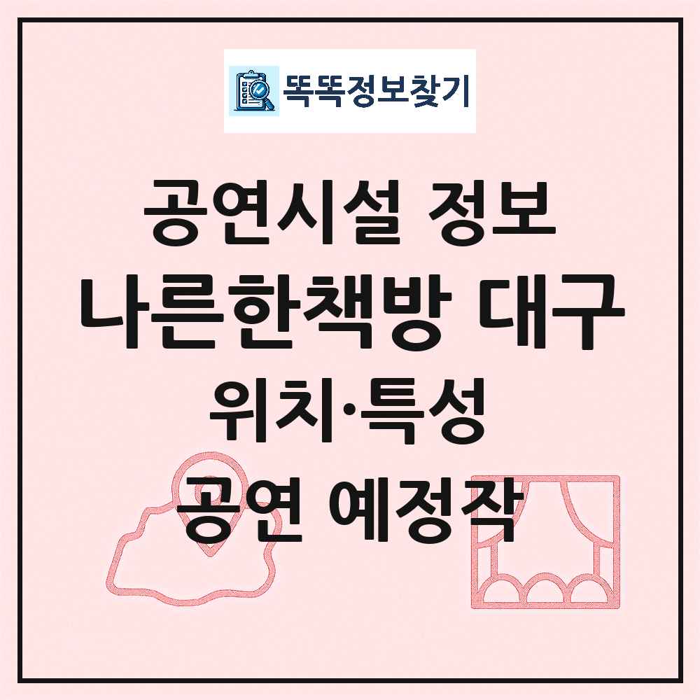 대구 북구 나른한책방 대구 기타 비공연장 공연시설 위치 및 정보