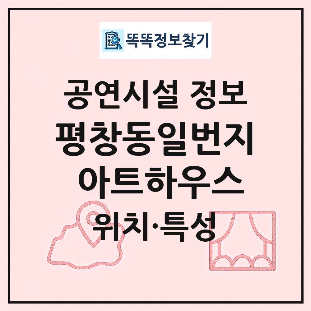 서울 종로구 평창동일번지 아트하우스 기타 비공연장 공연시설 위치 및 정보