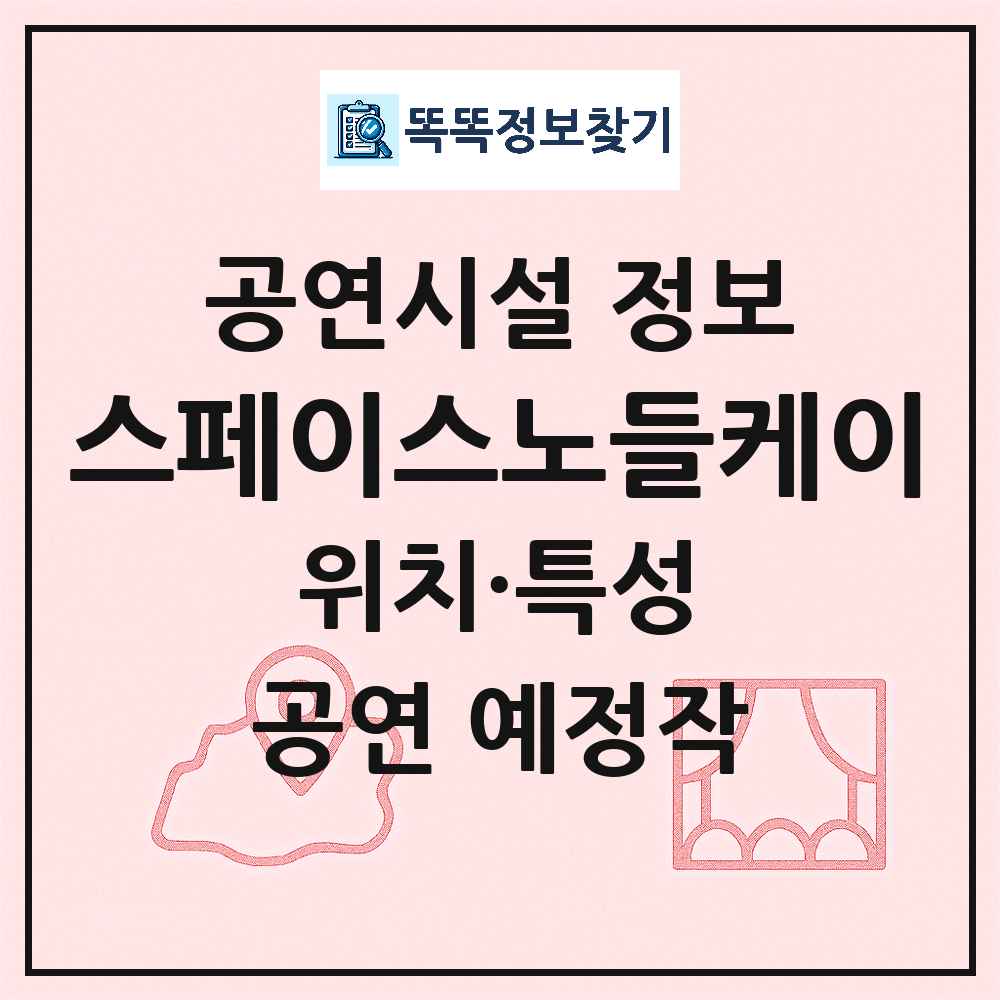 서울 동작구 스페이스노들케이 민간 대학로 외 공연시설 위치 및 정보